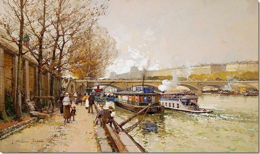 La Seine A Paris Tableaux Peintures Et Dessins