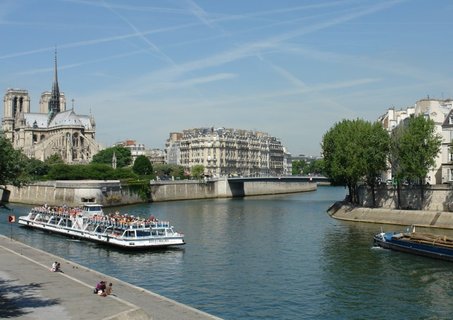 Hôtel de Ville etc. viewed from Pont Saint-Louis, Paris